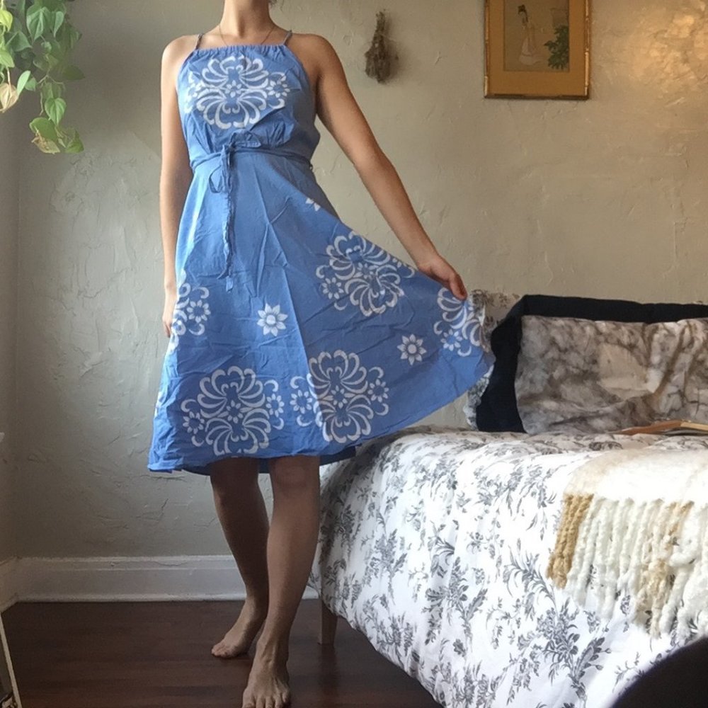 VINTAGE Handmade Wrap Dress